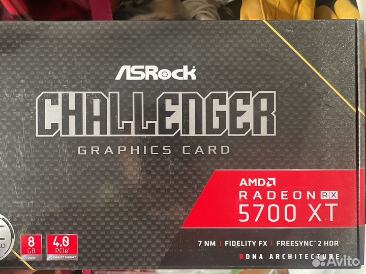 Видеокарта rx5700xt ASRock challenger 8gb