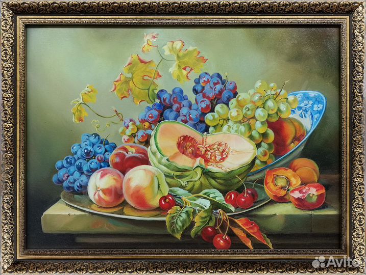 Картина маслом Натюрморт с тыквой 50х40