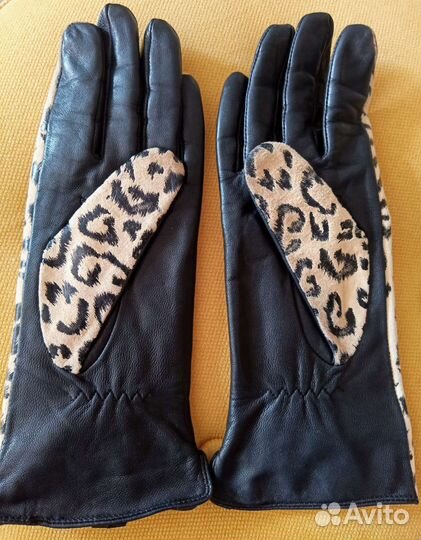 Перчатки кожаные