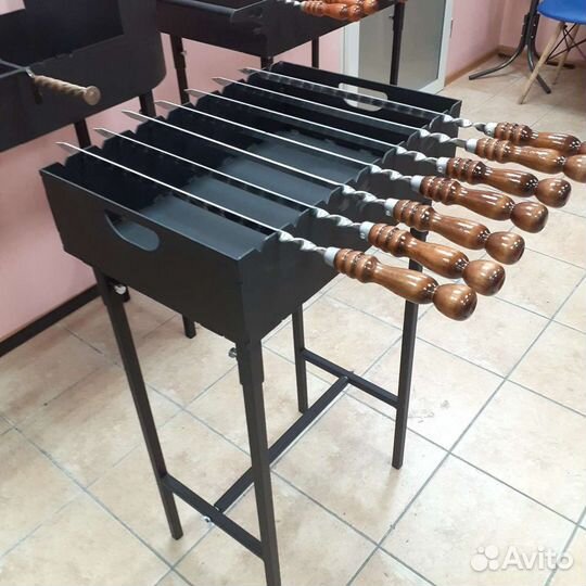 Мангал разборный с прорезями