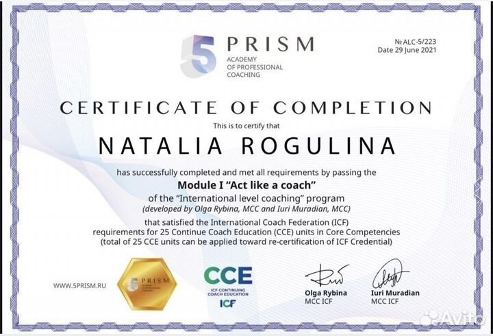 Коуч по работе с мышлением / Психолог (гештальт)