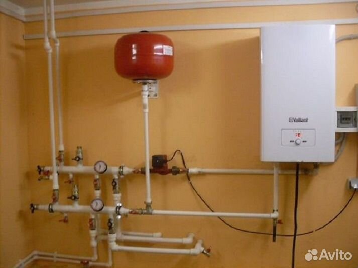 Монтаж отопления, водопровода. канализации