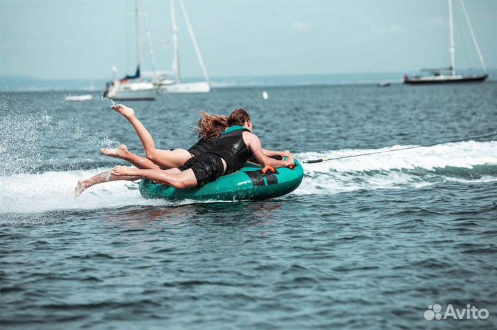Ватрушка водная jobe водный тюбинг двухместный