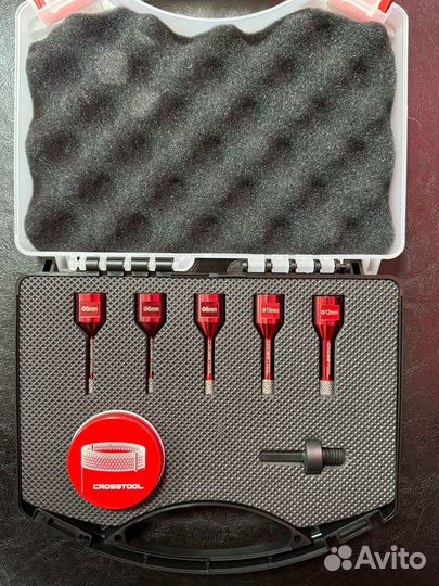 Маленький набор Алмазных коронок crosstool по кера