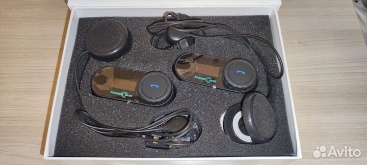 Мото гарнитура для шлема 2 штуки