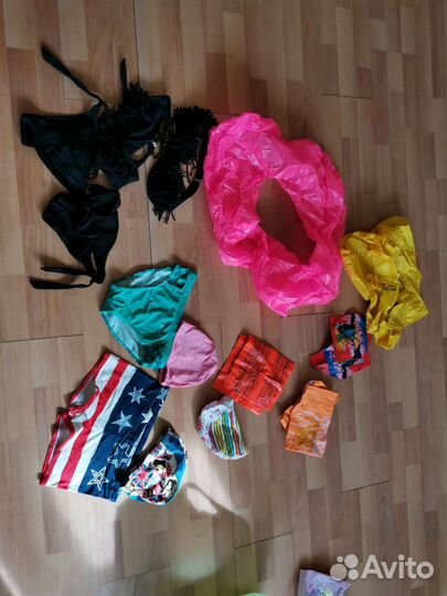 Купальник на девочку, плавки купальные, шапочки