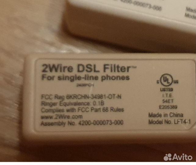 Телефонный adsl фильтр