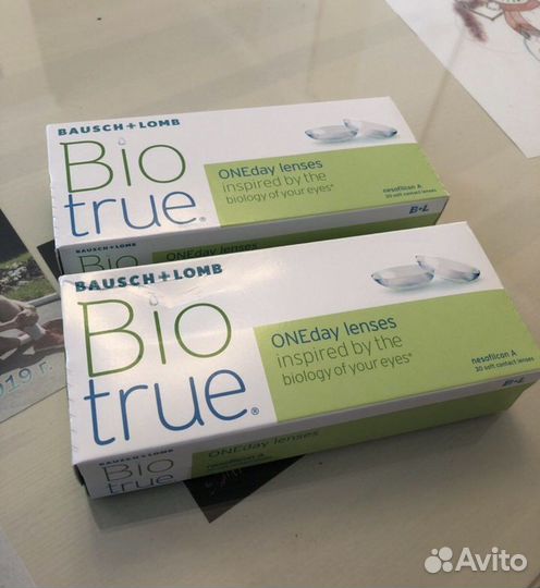 Линзы BioTrue однодневные -3.75