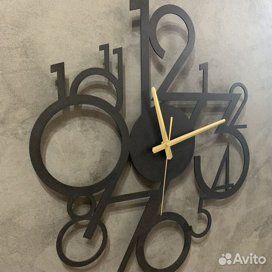 Настенные интерьерные часы numbers