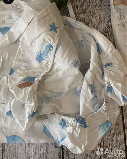 Простынь на резинке 120 60