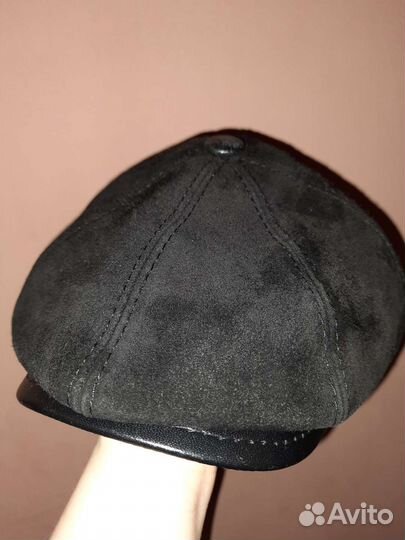 Мужская натур.замша кепка