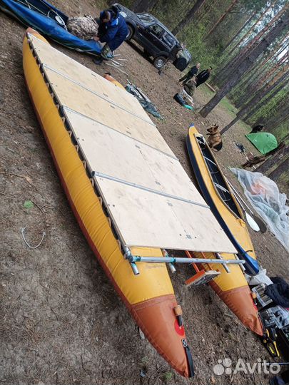 Прокат катамарана 6 местного с палубой