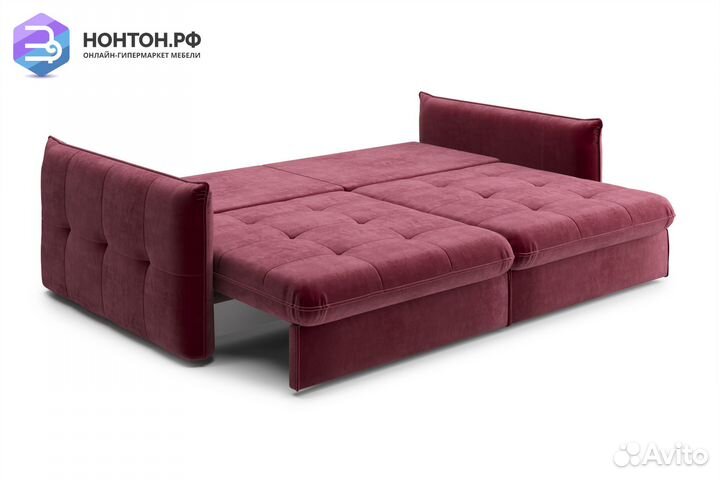 Диван тик-так Нортон бордовый