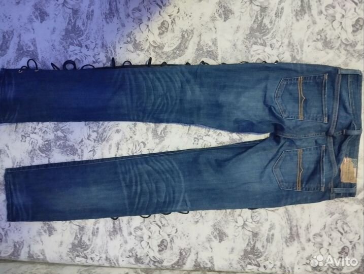Джинсы denim & supply ralph lauren с люверсами