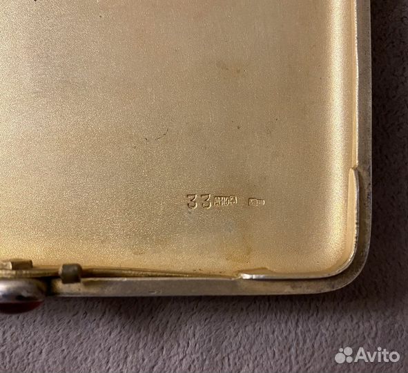 Портсигар серебряный (ссср) 1950 годы