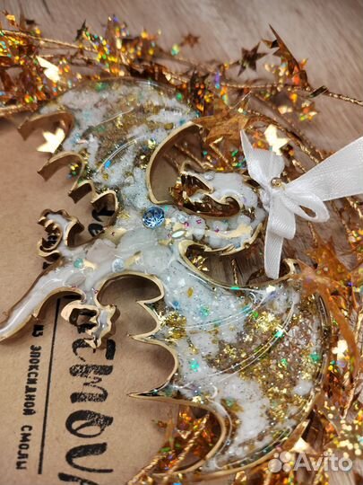 Новогодняя елочная игрушка-украшение Дракон