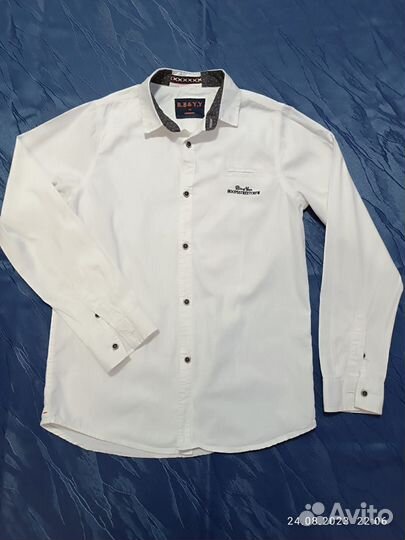 Рубашка на стройного мальчика рост 158