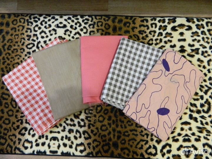 Ткани,штапель, х\б, подкладочная. Коврик СССР