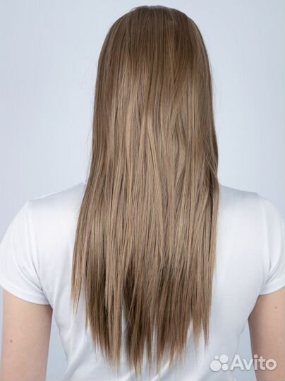 Волосы натуральные на заколках, на трессе