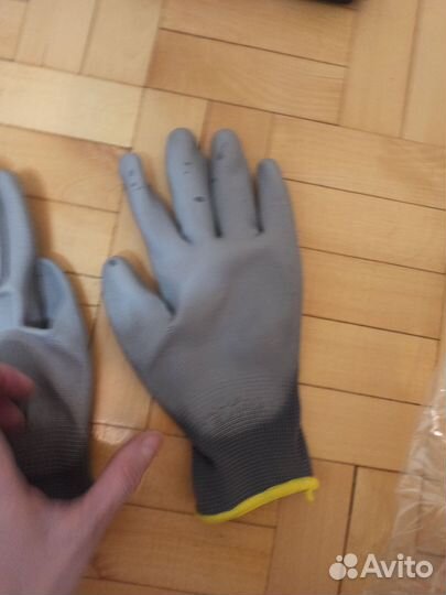 Перчатки нейлоновые с полиуретановым покрытием
