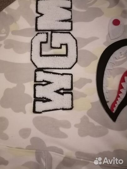 Зип худи толстовка bape shark