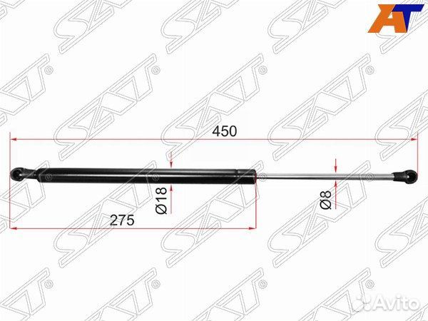 Амортизатор задний toyota corolla