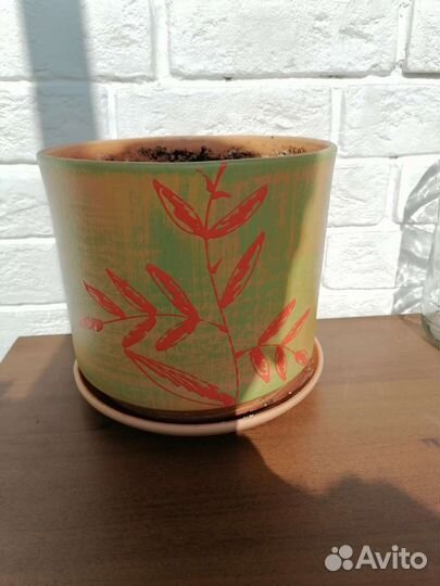 Большой горшок для цветов керамический