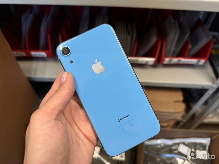 Корпус iPhone XR синий (Арт.33038)