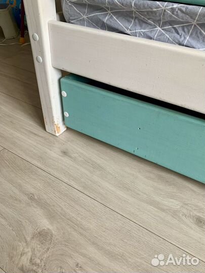 Двухъярусная кровать детская домик