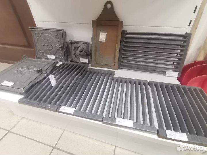 Колосники, дверцы чугунные для печей