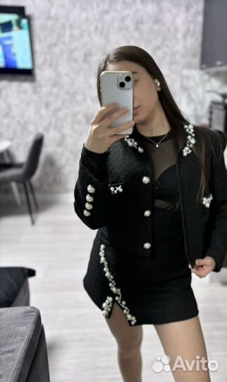 Костюм женский твидовый