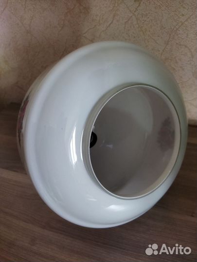 Люстра плафон стекло белое