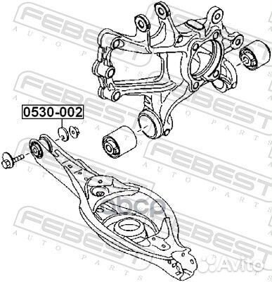 Шайба-эксцентрик mazda 3/6/CX-5 12- 0530-002 Fe