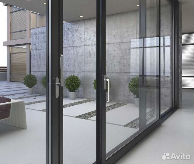 Окна алютех глухие окна