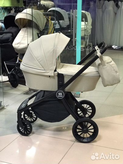 Коляска 3 в 1 baby shell бежевый