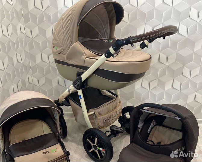 Коляска 3 в 1 Verdi Pepe eco