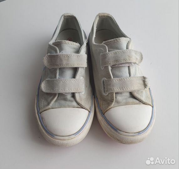 Кеды текстильные на липучке