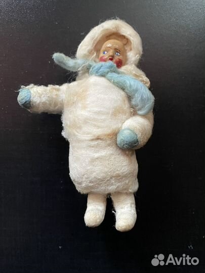 Ватная елочная игрушка СССР