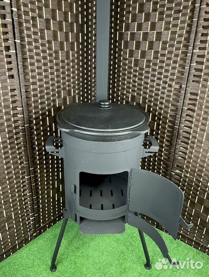 Печь с зольником для казана 16 литров