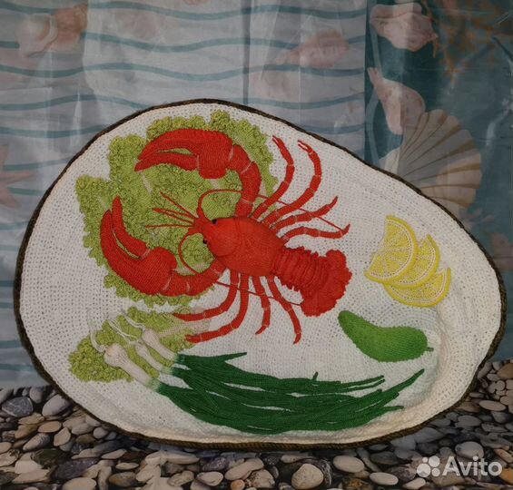 Блюдо-ракушка с раком