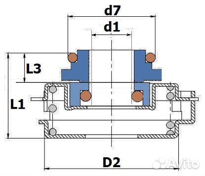 Уплотнитель насоса торцевой CM-16 (Scala2)