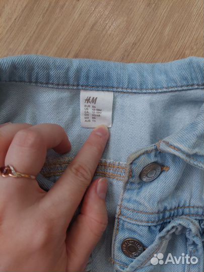 Джинсовая куртка на девочку 86р