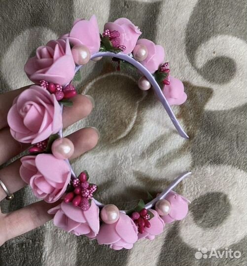 Ободок с цветами