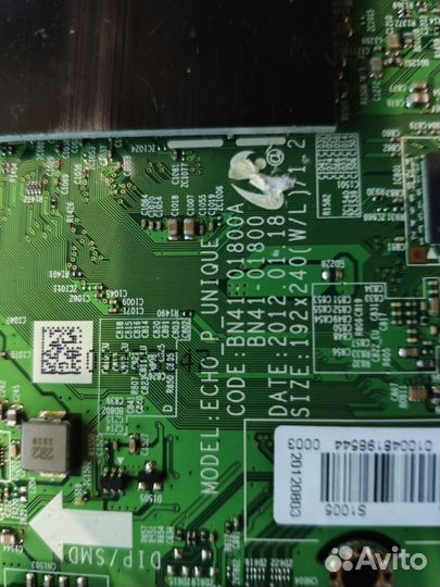 Продам материнскую плату тв Samsung BN41-01800A BN