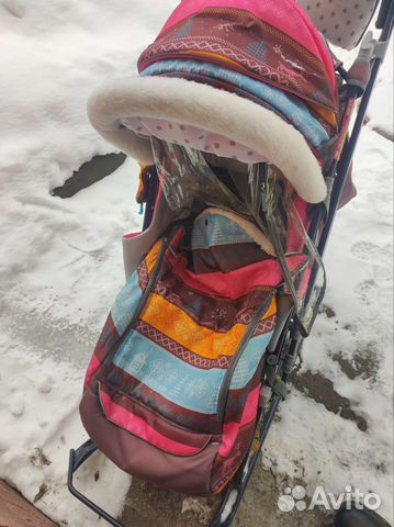 Детские санки коляска