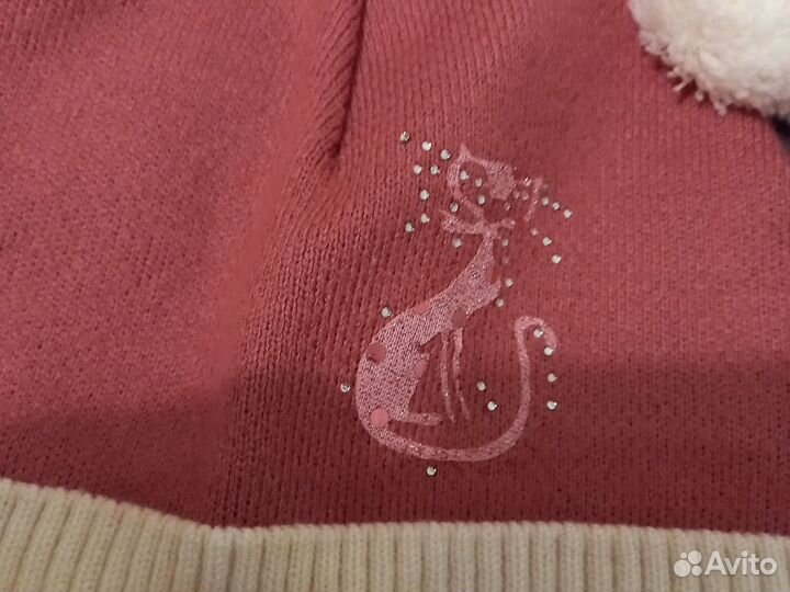 Шапка трикотажная на девочку