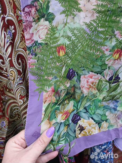 Павловопосадский платок шелковый