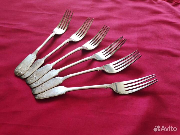 Вилки серебро 84 проба