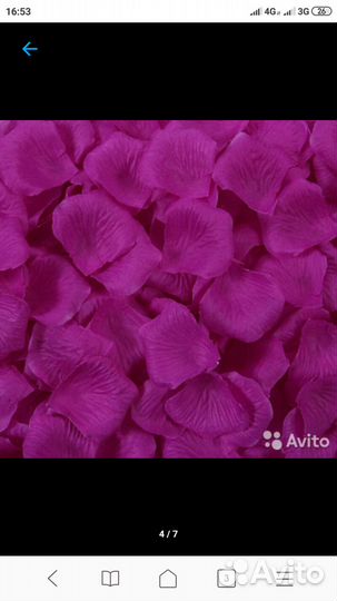 Лепестки роз (шелк)