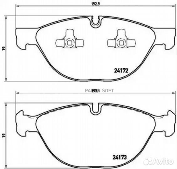 Brembo P06058 Колодки тормозные дисковые перед